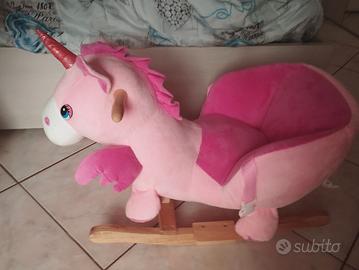 Dondolino cavalcabile unicorno 