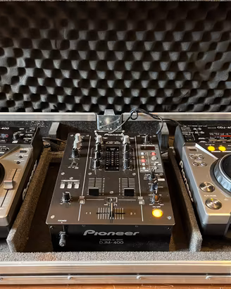 PIONEER CONSOLE  COMPLETA CDJ 400 DJM 400