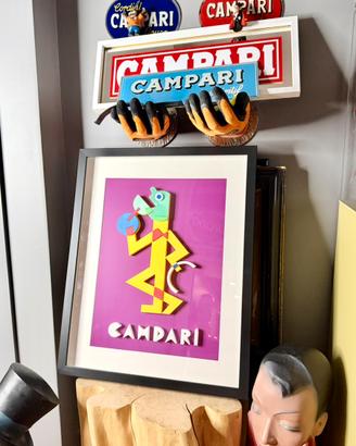 Campari Omino 3D - Produzione artigianale - Depero