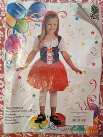 CARNEVALE costume bambina cappuccetto rosso 