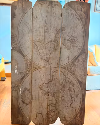 Quadro Mappamondo Vintage Maisons du Monde
