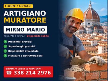 🔨 ARTIGIANO MURATORE – FIRENZE E DINTORNI 🏠
