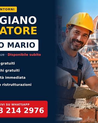 🔨 ARTIGIANO MURATORE – FIRENZE E DINTORNI 🏠