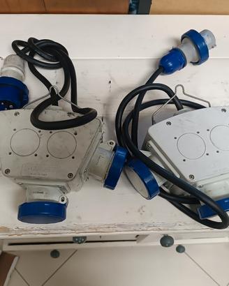 ADATTATORE SCAME 3 PRESE C/CAVO IP66

