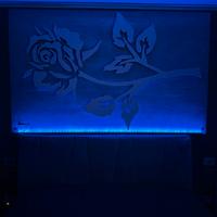 Pannello rosa 🌹 3D con illuminazione led