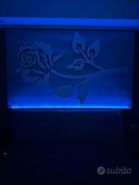 Pannello rosa 🌹 3D con illuminazione led