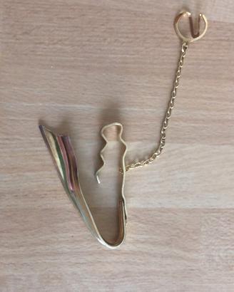 Fermacravatta #vintage# in argento 925 dorato