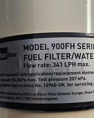 Filtro Parker model 900FH Serie Disel 