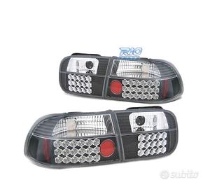 FARI LED PER HONDA CIVIC 91-95 3D NERO LED