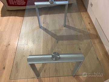 Tavolo da pranzo Policleto di Reflex in cristallo