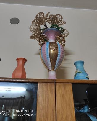 vaso più lume da tavolo antichi