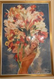 Stampa  - monte Carlo Flower Girl di Domergue