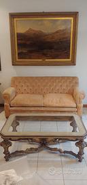 Divano Stile Chesterfield / capitonné