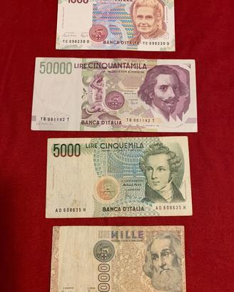 Banconote della storia della lira