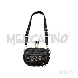 BORSA TRACOLLA MOSCHINONYLON NERA TRAPUNTATA