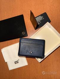 Portacarte montblanc blu