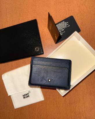 Portacarte montblanc blu