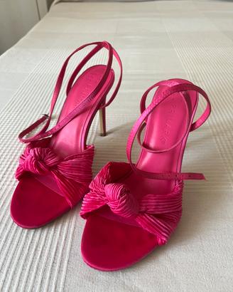 Sandali fucsia tacco sottile