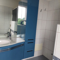 Mobile bagno laccato lucido blu avio