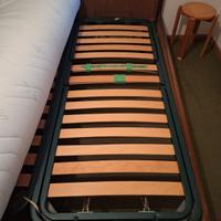 Rete singola a doghe reclinabili testa e piedi