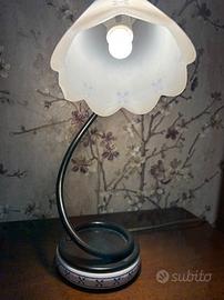 Coppia di bajour stile floreale Marchetti