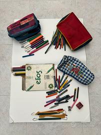 Pennarelli matite colorate e pastelli