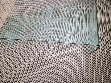 Tavolino in vetro L.115 H 28