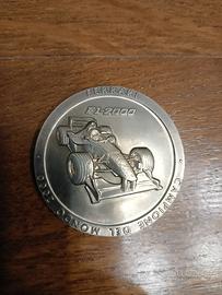 medaglia ferrari in titanio