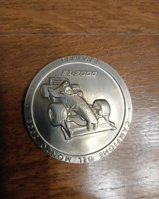 medaglia ferrari in titanio