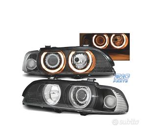 FARI BMW E39 95-00 XENON ANGEL EYES FONDO NERO CRO