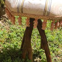 Sgabello legno artigianale