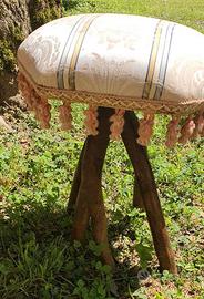 Sgabello legno artigianale