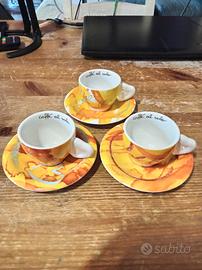 Set di tre Tazzine Caffè Thun