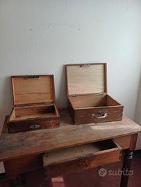 scatole in legno