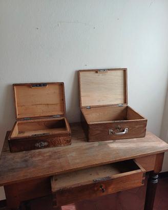 scatole in legno