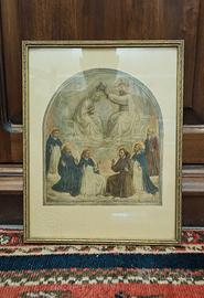 Quadro Incoronazione Vergine Maria Beato Angelico 