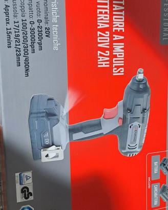 avvitatore a impulsi a batteria 20v