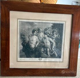 quadri con incisioni antiche d'autore 