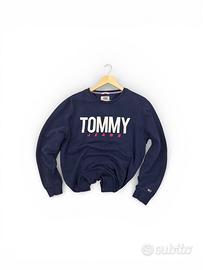 Felpa Tommy Hilfiger Blu Taglia XL