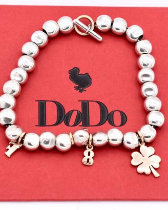 dodo bracciale pepite argento oro rosa