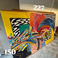 OLIO SU TELA + DECOLAGE