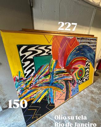 OLIO SU TELA + DECOLAGE