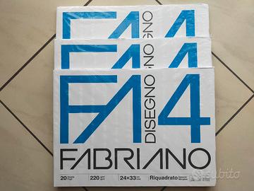 N°3 Album F4 Fabriano Riquadrato (20 Fogli)