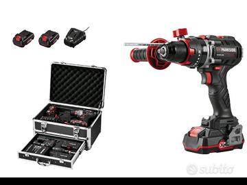 Set Trapano Percussioni Parkside Performance 20V