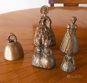 Campanelli vintage ottone e bronzo