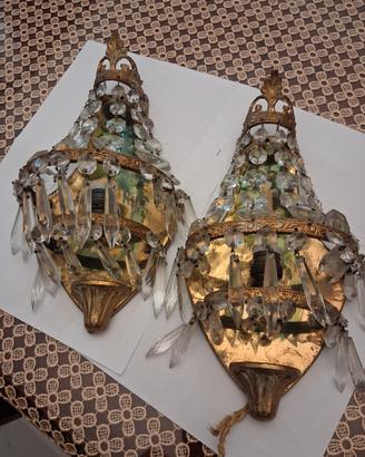 coppia di applique vintage 