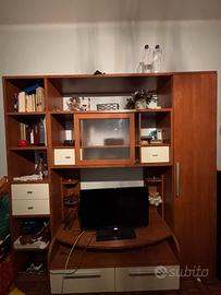 Libreria vetrina + mobile soggiorno