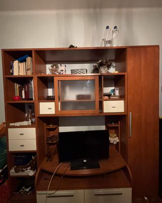 Libreria vetrina + mobile soggiorno