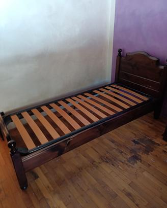 letto singolo con rete 