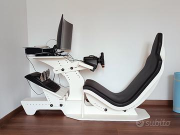  Postazione F1 raceKit rk1 + monitor curvo samsung